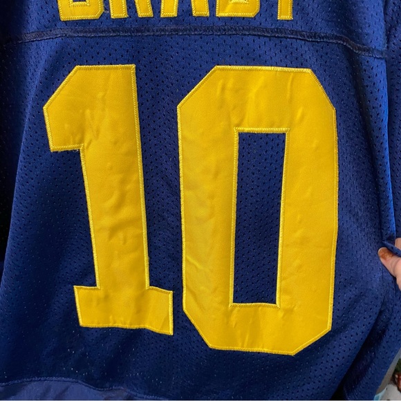 Vtg Nike Team Tom Brady 10 Michigan Wolverines College Football Stitched Sewn - Picture 10 of 15